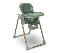 Venture Flare High Chair - Adjustable Highchair with Reclining Seat, Foldable Baby High Chair with Removable Tray & Dishwasher-Safe Liner, Compact Space-Saving Design, 6 Months to 3 Years - Green