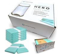 Venture Nappy Bin Liners 16L (3 x 12m Refill Rolls) - Compatible with Korbell 16L, Litter Champ & More - Up to 640 Nappies per Refill - Durable Leak-Proof Disposal Bags - Fits Most 16L Nappy Bins