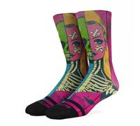 Venture SKIN DEEP Socks, Soft Athletic Ribbed Terry Loop Arch Support/Reinforced Heel and Toe For Skateboarding Crossfit Gym