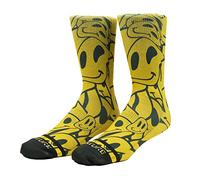 Venture Smile Socks, Ultra Soft Casual | Crew | Comfortable | Streetwear | Smiley | Acid | Cool (as8, alpha, l, regular, regular)