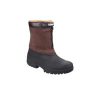 'Venture' Synthetic Textile/Weather Wellingtons Cotswold Brown 4