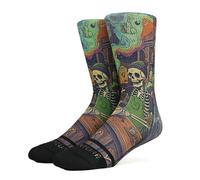 Venture Ultra Soft Casual Crew Socks, Ribbed Terry Loop, Arch Support, Reinforced Heel and Toe, Perfect for Crossfit, Gym, Skateboarding (UK, Alpha, S, M, Regular, Regular, Barista)