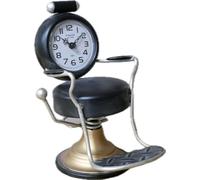 Venture Vehicles Ltd Barber's Chair Novelty Desk Clock | BLACK | Hairdresser Accessory