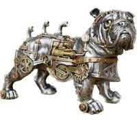 Venture Vehicles Ltd Mechanical Cog Detailed Steampunk Themed Quirky British Bulldog Resin Ornament