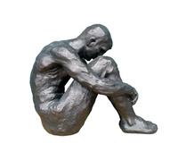Venture Vehicles Ltd Resin Figurine Sculpture, Large Sized Nude Form, Black Finish