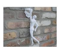 Venture Vehicles Ltd Unusual & Interesting Rock Climbing Man Wall Art Sculpture Ornament | WHITE | Resin