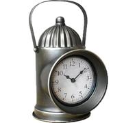 Venture Vehicles Ltd Vintage Railway Carriage Lantern Inspired Desk Clock | GREY
