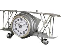 Venture Vehicles Ltd Vintage Style Bi-Plane Desk Clock | Flying Pilot Aviator Theme