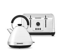 Venture White Kettle and Toaster Set
