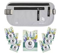 Venture4th Hidden Travel RFID Protection Coin Pouch, Silver + 7 RFID Sleeves