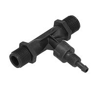 Venturi Tube PVDF Gas Liquid Mixing Injector Durable Efficient for Generator Irrigation G1/2in