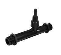 Venturi Type Fertilizer Injector, 1/2" 3/4" 1" Inch Irrigation Tube Garden Irrigation Fertilizer Injector Plastic Black Drip Irrigation Kit(3/4'')