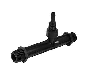 Venturi Type Fertilizer Injector, 1/2" 3/4" 1" Inch Irrigation Tube Garden Irrigation Fertilizer Injector Plastic Black Drip Irrigation Kit(3/4'')