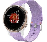 Venu 2S Band, Giaogor Breathable Woven Fabric Replacement Accessory Strap Compatible for Garmin Venu 2S / Venu 2 Smartwatch (Purple, Venu 2)