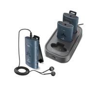 Venucast AuraClip - Universal Auracast Receiver Set (3-Pack) for Churches & Public Venues, Works with ANY Auracast Transmitter, 3.5mm AUX Bridge for Headphones & Neckloops