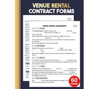 Venue Rental Contract Forms: 60 Event Space Booking Agreement Between Owner & Renter for Clear Terms and Conditions | 120 Two-Sided Pages