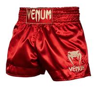Venum Mens Classic Muay Thai Shorts, Bordeaux/Gold, M EU