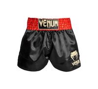 Venum Mens Classic Muay Thai Shorts, Red/Black/Gold, M Slim Short EU