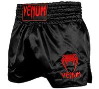 Venum Men Classic Muay Thai Shorts - Black/Red, Small