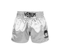 Venum Muay Thai Classic Shorts - Silver/Black - XS