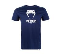 Venum Mens Classic T-Shirt Regular Fit Short Sleeve Navy Blue M