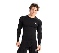 Venum, Contender Long Sleeve Rashguard, Men's, M, Black/White