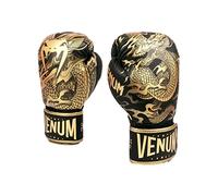 Venum, Dragon's Flight Boxing Gloves, Unisex Adult, 14 Oz, Black/Bronze