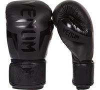 Venum Elite Adults Boxing Gloves, Black (Black Matt/Black), 14 Oz