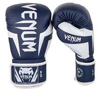 Venum Elite Adults Boxing Gloves, White (White/Bluemarine), 14 Oz