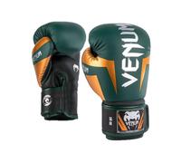 Venum, Elite Boxing Gloves, Unisex Adult, 10 Oz, Green/Bronze/Silver