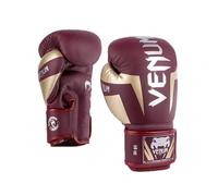 Venum, Elite Boxing Gloves, Unisex Adult, 14 Oz, Burgundy/Gold