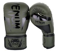 Venum Elite Adults Boxing Gloves, Green (Khaki/Black), 14 Oz