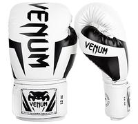 Venum Elite Adults Boxing Gloves, White (White/Black), 16 Oz