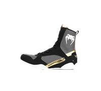 Venum, Elite Boxing Shoes, Men's, 38.5, Black/White/Gold