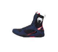 Venum Elite Boxing Shoes, Unisex Adult, Navy Blue, Black, Red, 11 Men/12.5 Women