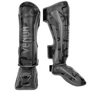 Venum Elite Shin Guards-Black/Dark Camo - XL