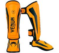 Venum, Elite Shin Guards Kids, Unisex Kids, L, Neo Orange