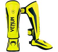 Venum, Elite Shin Guards Kids, Unisex Kids, L, Neo Yellow
