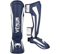 Venum, Elite Standup Shin Guards, Men's, L, White/Navy Blue
