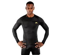Venum G-Fit Rash Guard Long Sleeves - Black/Gold, Small