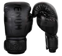 Venum Kids Elite Boxing Gloves - Black-Black - Small