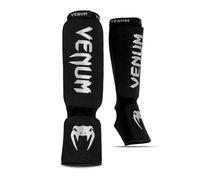 Venum, Kontact Shin Guards, Men's, M, Black/Silver