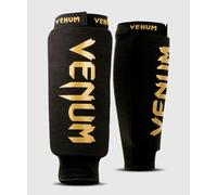 Venum Kontact Shin Guards Without Foot - Black/Gold - L
