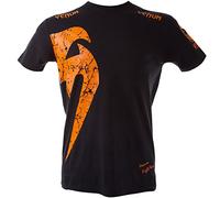 Venum Men Giant T-Shirt, Black/Orange, 2X-Large