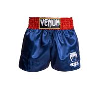 Venum Mens Classic Muay Thai Shorts, Blue/Red/White, L Slim Short EU