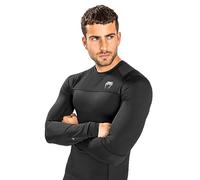 Venum Men's G-fit Air Rash Guard Long Sleeve-Black Shirt, XL