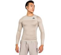 Venum Men's G-fit Air Rash Guard Long-Sleeved-Sand Shirt, L