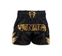 Venum Men's Inferno Kids Muay Thai Shorts, Deep Black/Gold, Small