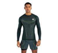 Venum Technical 3.0 Long Sleeve Rashguard - Forest Green - M