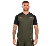 Venum, UFC Adrenaline Fight Week Men’s Dry-tech T-Shirt, Men's, L, Khaki/Bronze